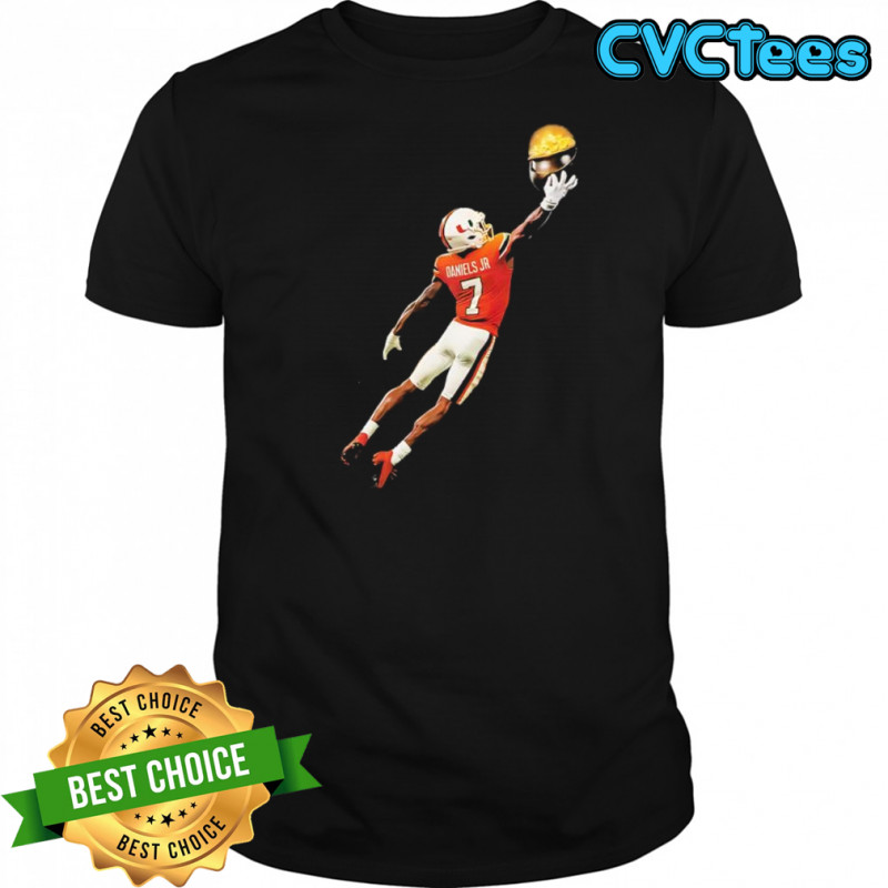 Daniels Jr Miami Hurricanes 1-handed Touchdown for Gold shirt