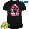 Detroit Lions football pink out tackle breast cancer shirt