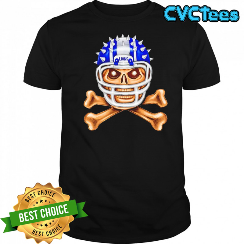 Detroit Lions skull helmet shirt