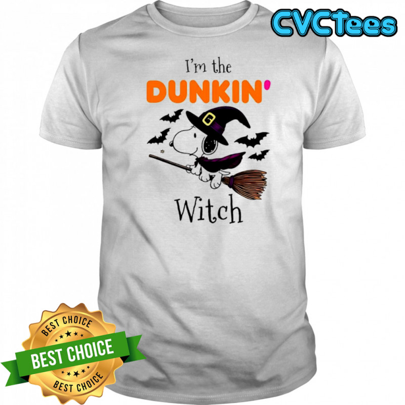Dunkin’ Donuts X Snoopy I’m the witch Halloween shirt
