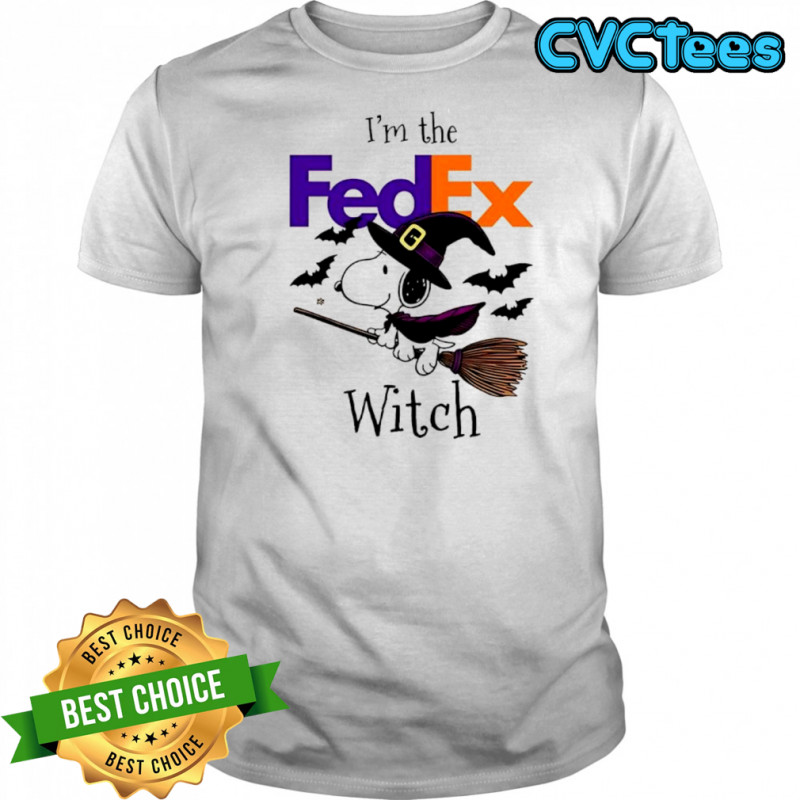FedEx X Snoopy I’m the witch Halloween shirt