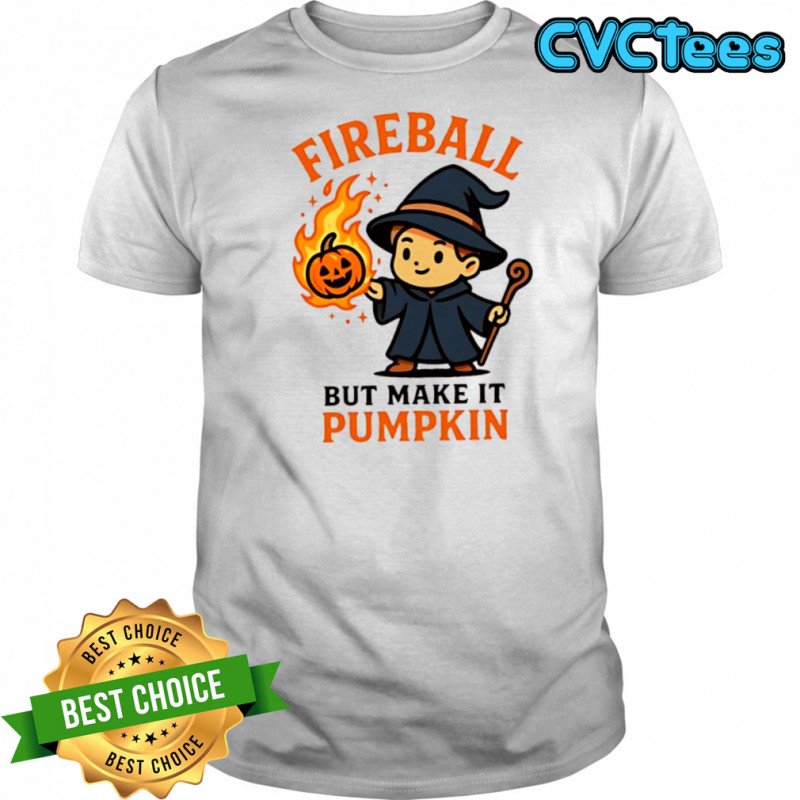 Fireball But Make It Pumpkin Dungeons and Dragons shirt