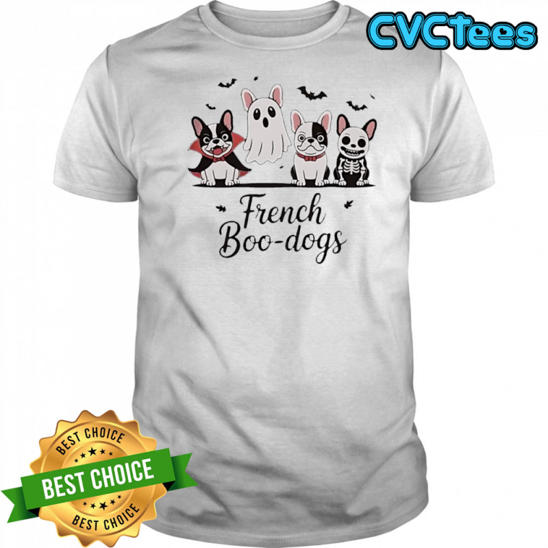 French Boo dogs ghost Halloween shirt