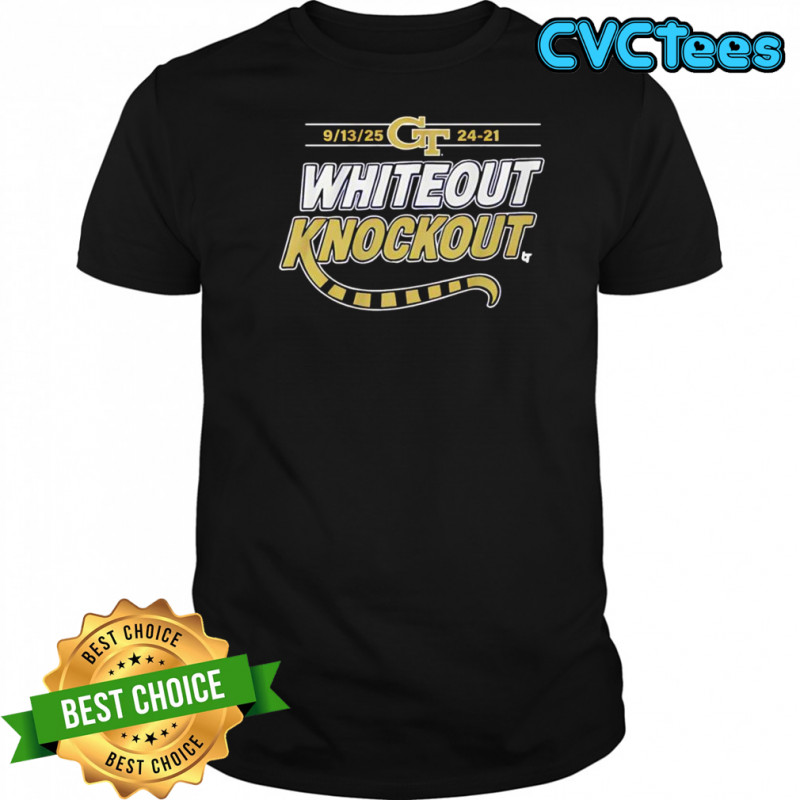Georgia Tech GT football eptember 13th 2025 Whiteout Knockout shirt