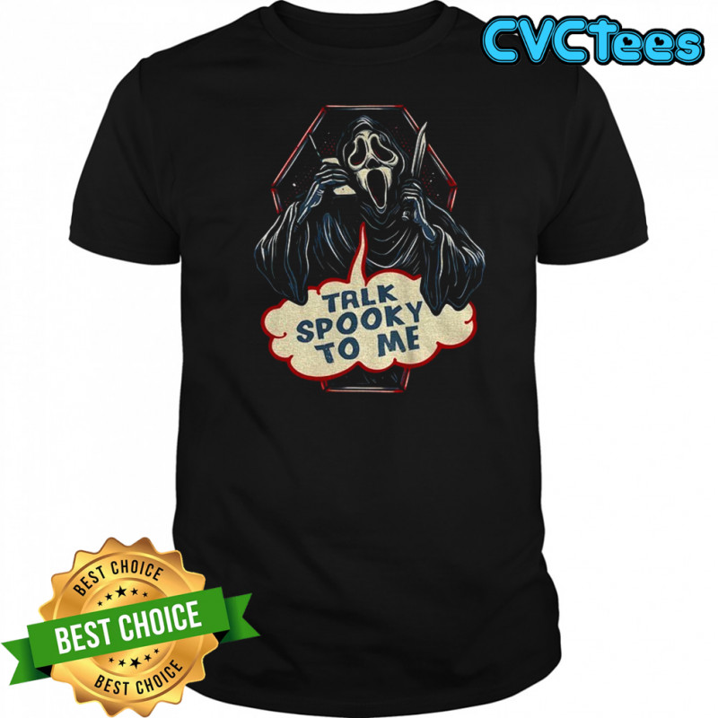 Ghostface talk spooky to me Halloween shirt