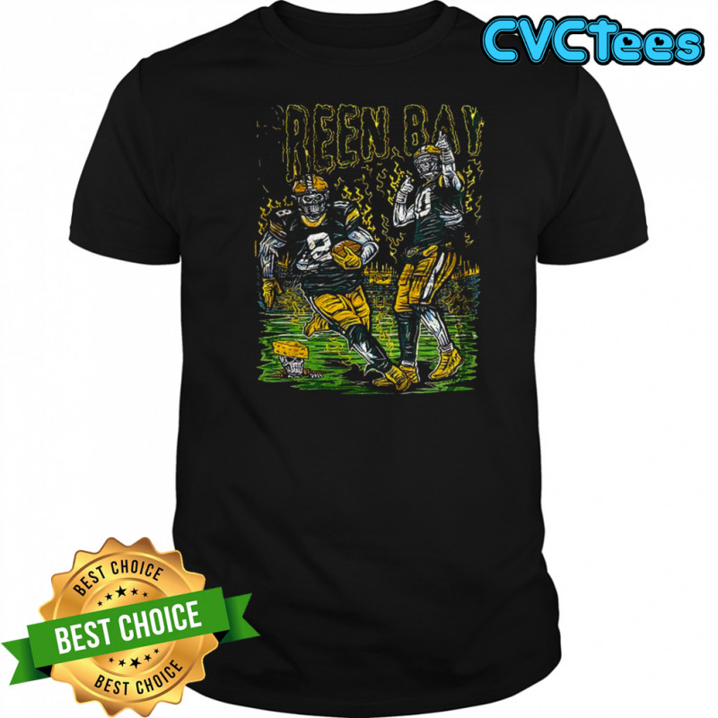 Green Bay Packers Zombie Football Players Halloween Graphic shirt