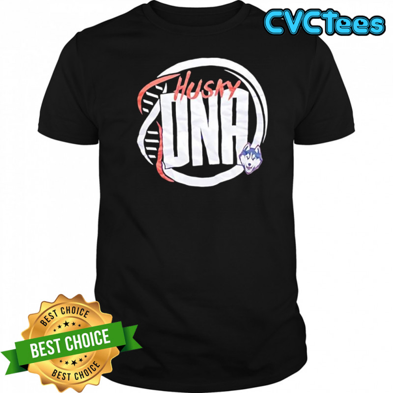 Husky DNA UConn Huskies logo shirt