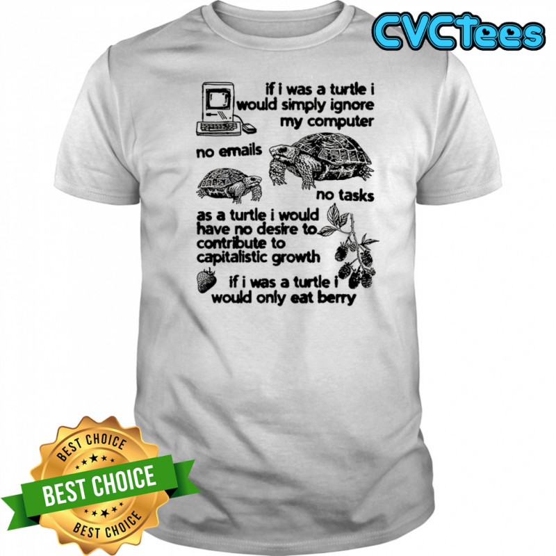 If I was a turtle I would simply ignore my computer shirt