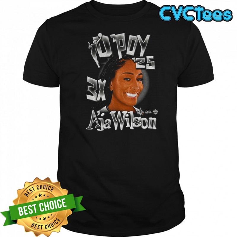 Las Vegas Aces A’ja Wilson 2025 Dpoy 3X shirt
