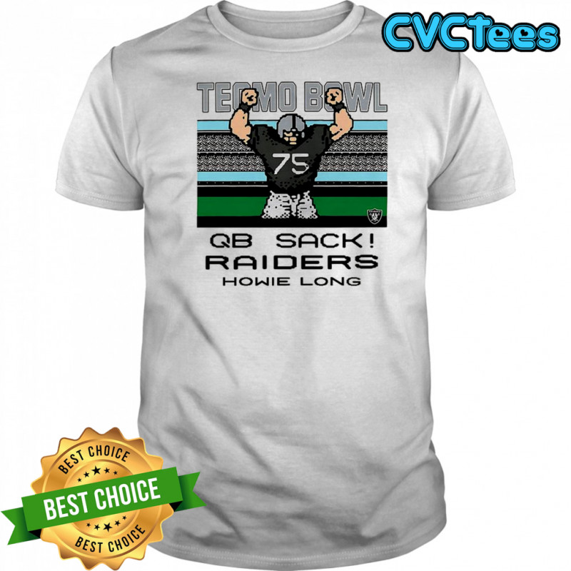 Las Vegas Raiders NFL Tecmo Bowl Quarterback sack Howie Long shirt