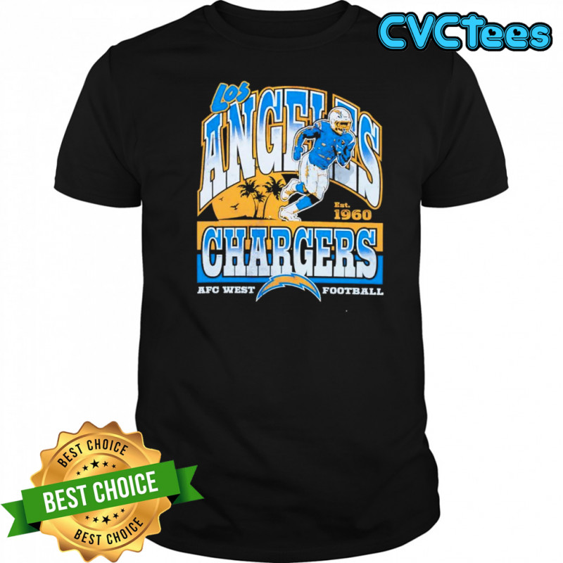 Los Angeles Chargers Est 1960 AFC West football player logo shirt