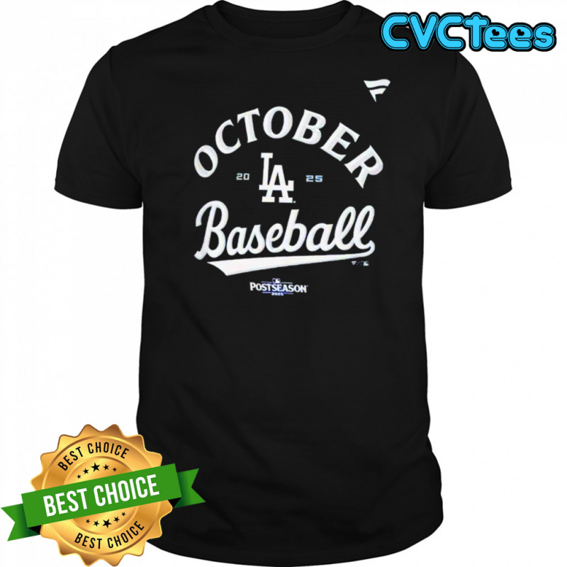 Los Angeles Dodgers Fanatics Youth 2025 MLB Postseason Locker Room shirt