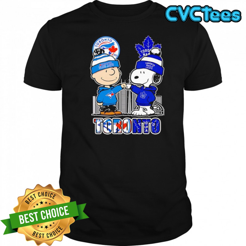 Peanuts Charlie Brown and Snoopy Toronto sports shirt