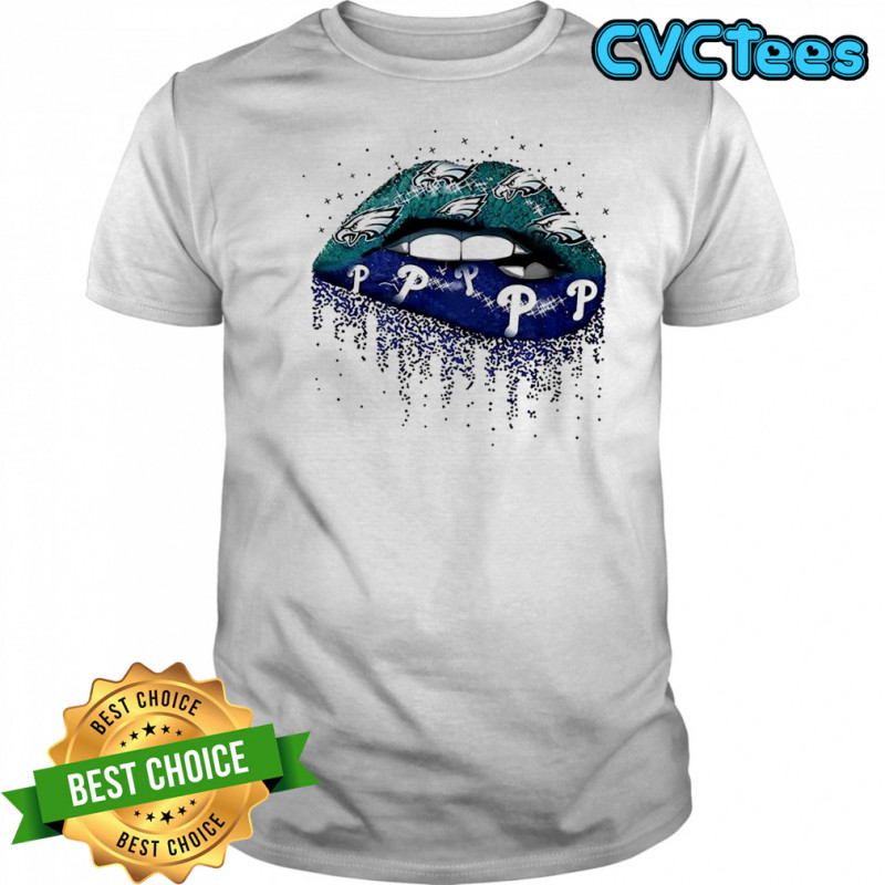 Philadelphia Eagles x Philadelphia Phillies Girl Lips shirt