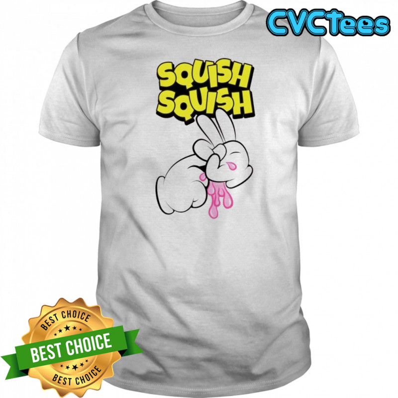 Sad bunny cries pink squish squish aromantic shirt