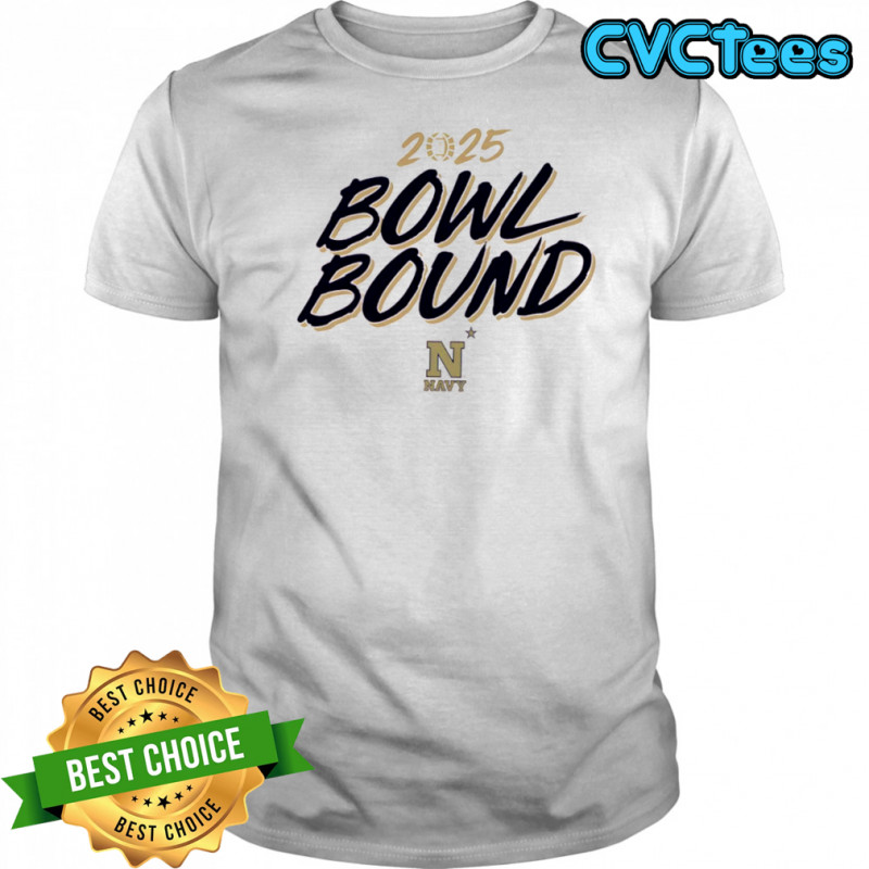 2025 Bowl Bound Navy Midshipmen logo shirt