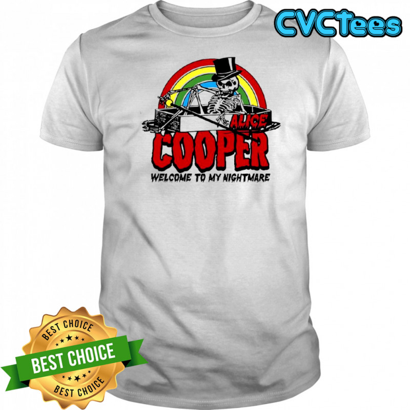 Alice Cooper welcome to my Rainbow Nightmare Halloween poster shirt