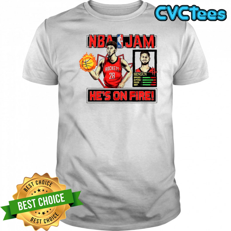Alperen Şengün Houston Rockets NBA from downtown classic video game shirt