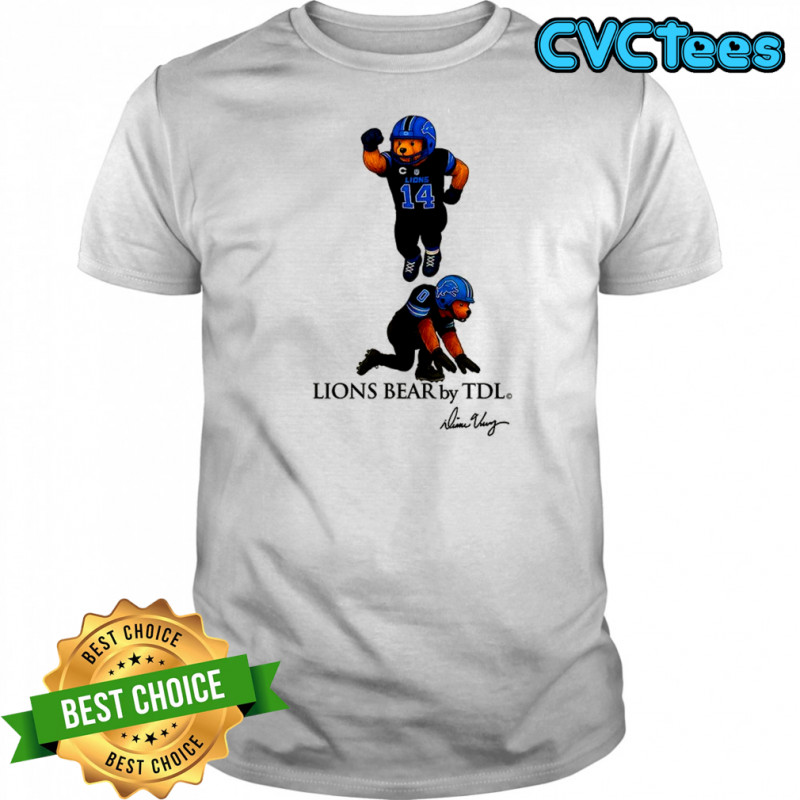 Amon-Ra St. Brown and Jahmyr Gibbs Detroit Lions football Lions Bear celebrate shirt