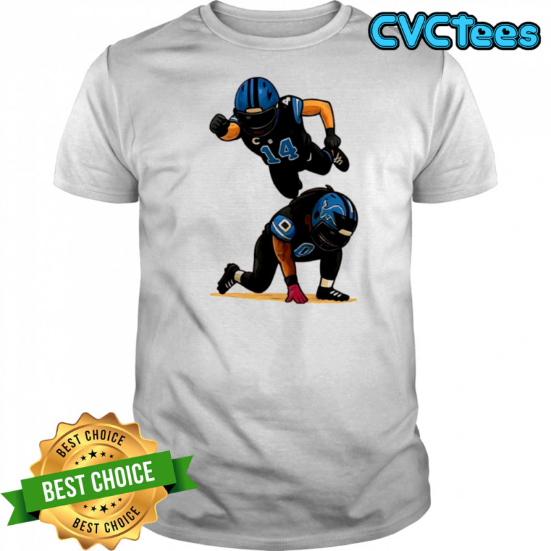 Amon Ra St Brown Jahmyr Gibbs Detroit Football Celebration shirt