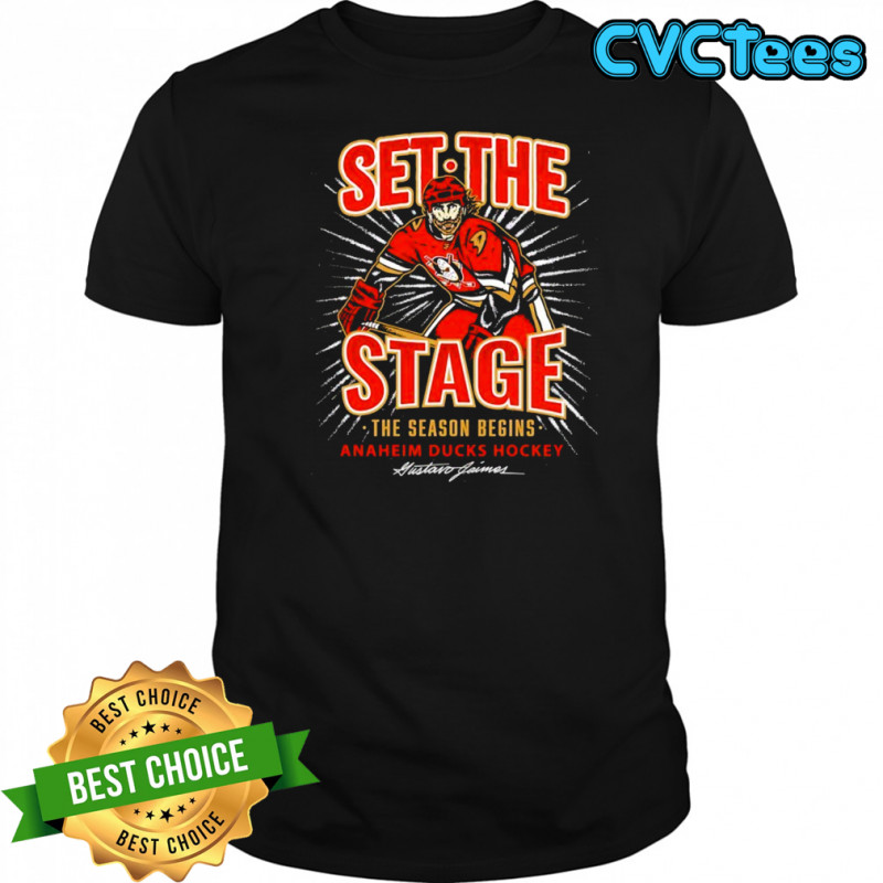 Anaheim Ducks hockey Set the Stage the season begins signature shirt