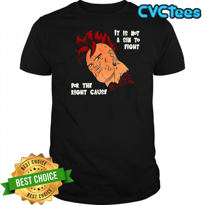 Android 16 Dragon Ball It’s not a sin to fight for the right cause diablo macabre shirt