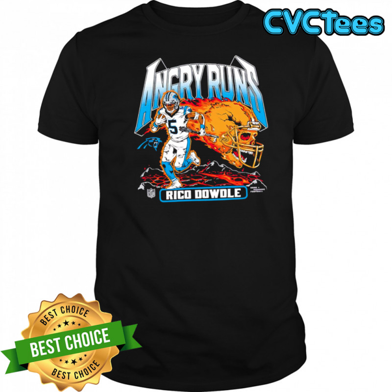 Angry Runs Rico Dowdle Carolina Panthers graphic shirt