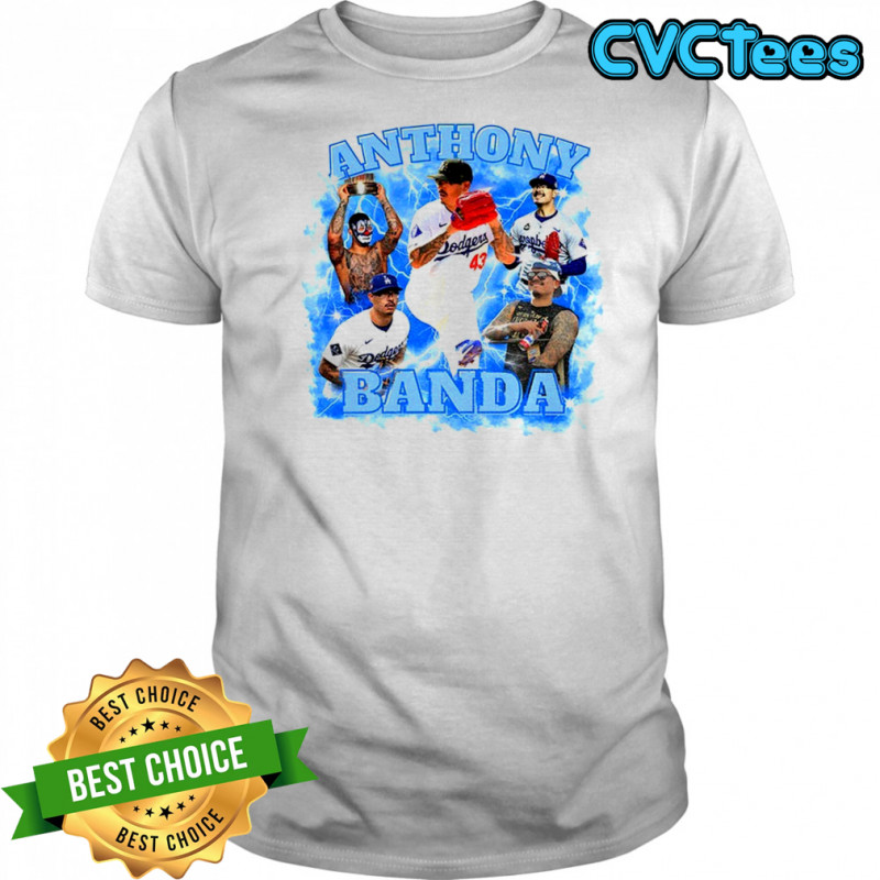 Anthony Banda Los Angeles Dodgers Baseball MLB storm graphic shirt