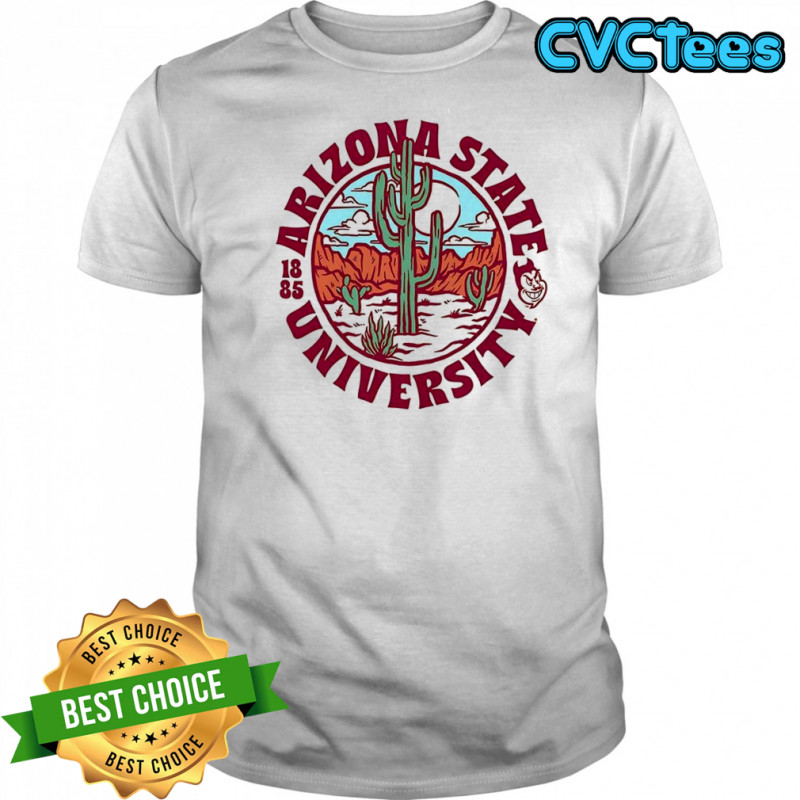 Arizona State Sun Devils football Arizona State university est 1885 landscape logo shirt
