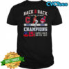 Back 2 Back 2024-25 Al Central Division Champions Cleveland Guardians Games Back On 8th July T-Shirt