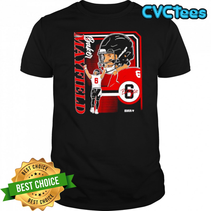 Baker Mayfield Tampa Bay Retro Baller Collage Frame signature shirt