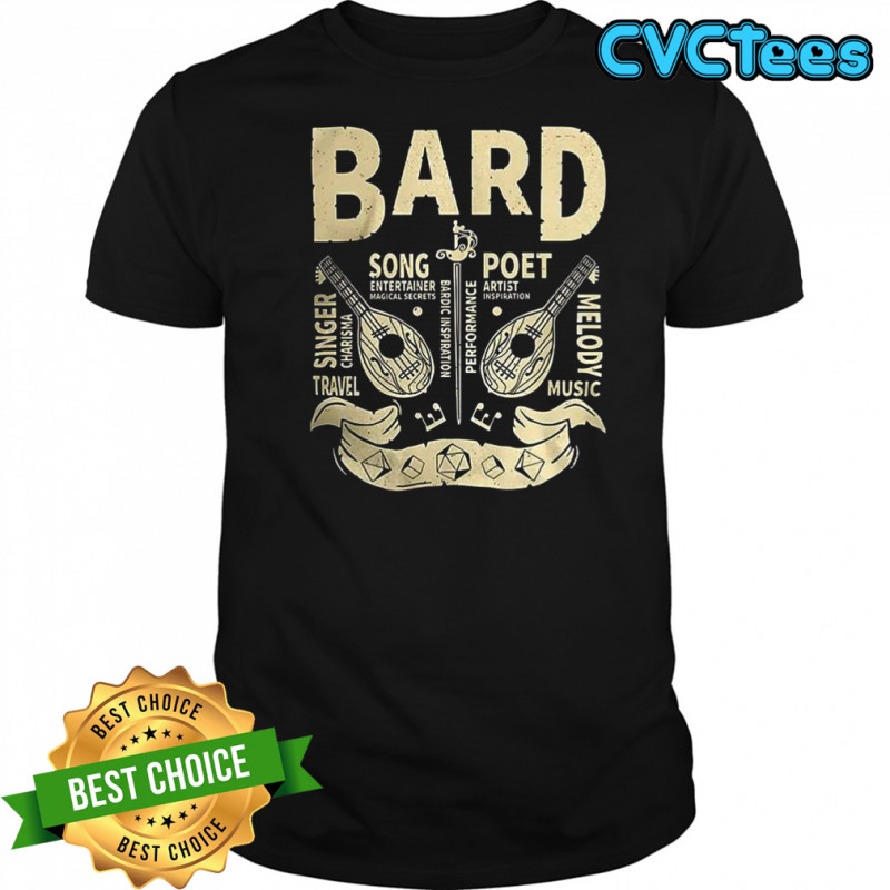 Bard Grunge Dungeons and Dragons shirt