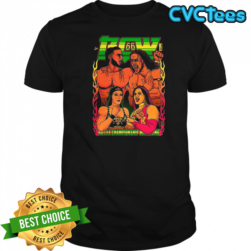BCW 66 battle championship wrestling shirt