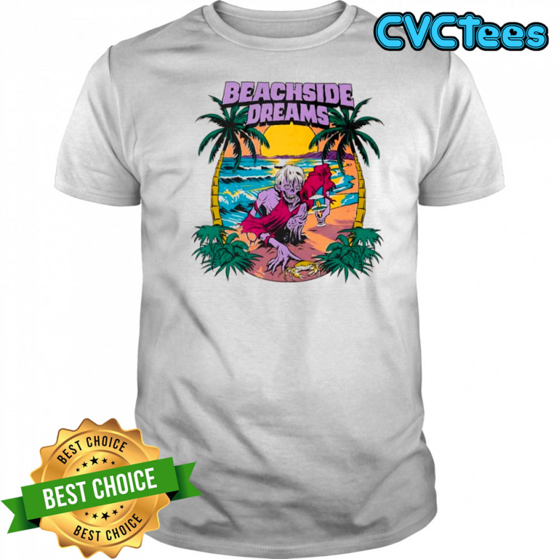 Beachside Dreams zombie ocean graphic shirt