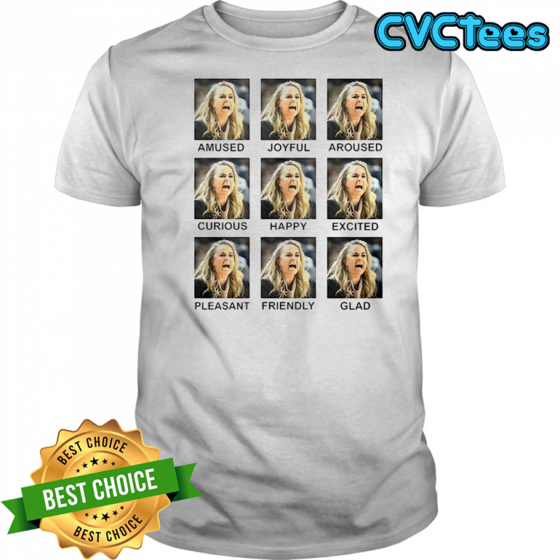 Becky Hammon amused joyful aroused curious happy excited pleasan friendly glad shirt
