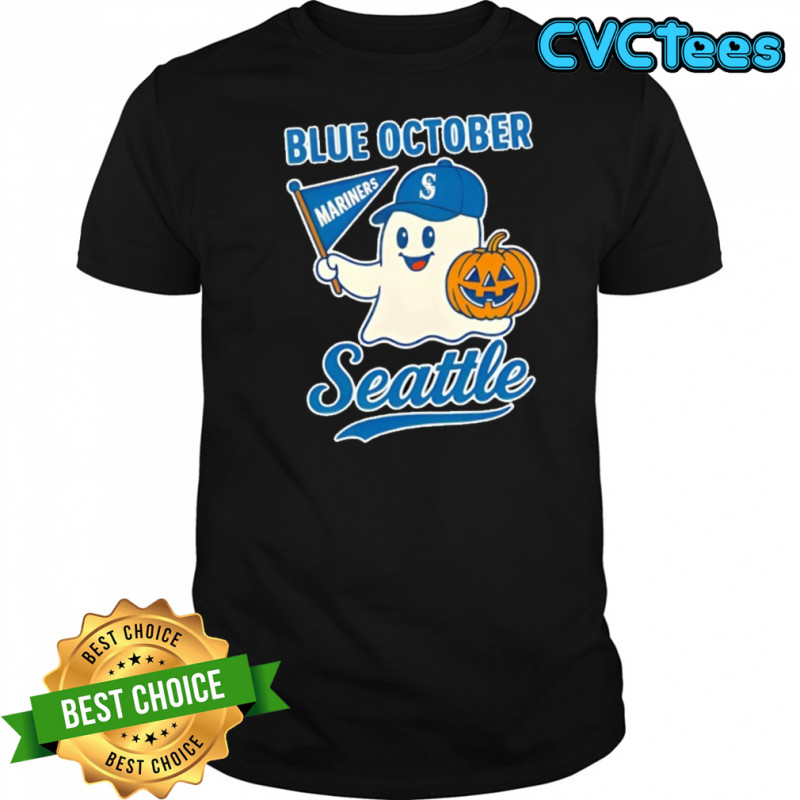 Blue October Seattle Mariners Halloween Ghost shirt