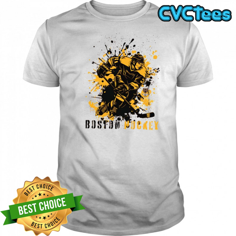 Boston Bruins Ice Hockey Team Splatter Paint shirt