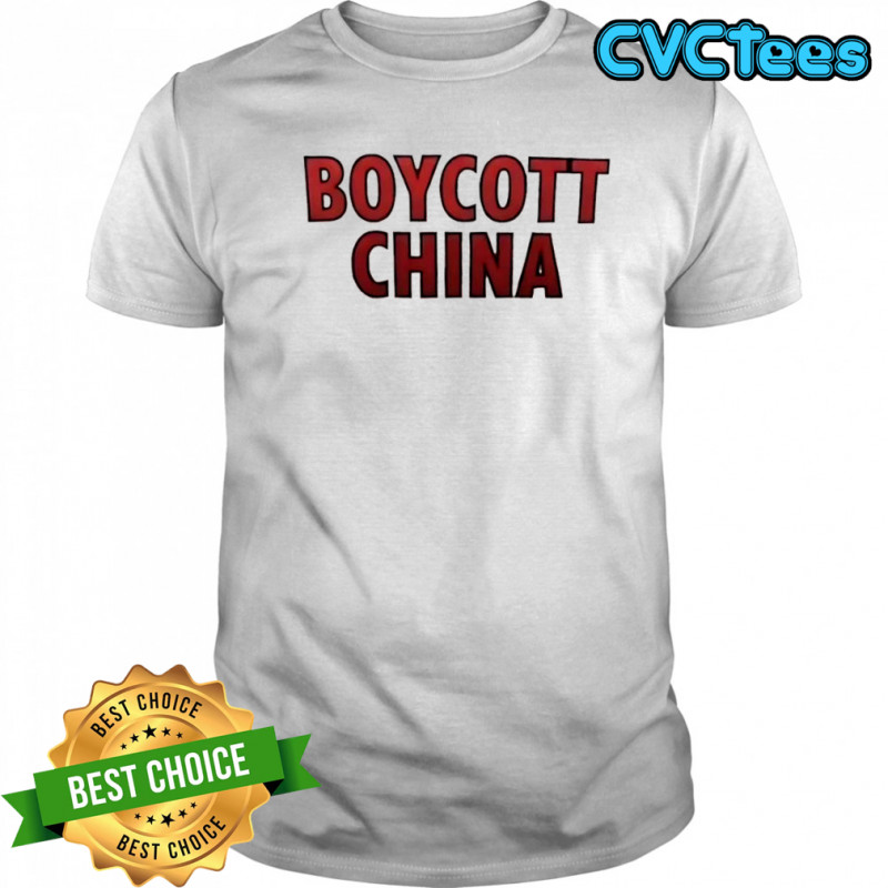Boycott China graphic shirt