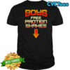 Boys free protein shakes funny Gym shirt