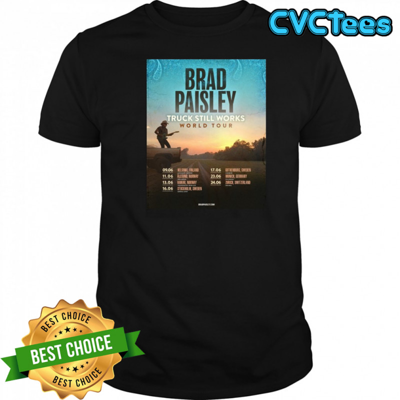 Brad Paisley The Truck Still Works World Tour 2026 T-Shirt