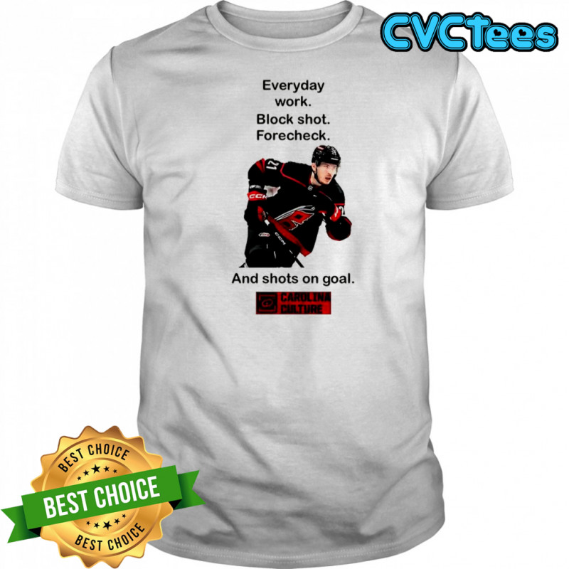 Carolina Culture everyday work block shot forecheck shirt