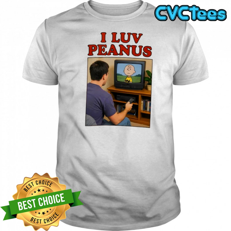 Charlie Brown I luv Peanus shirt