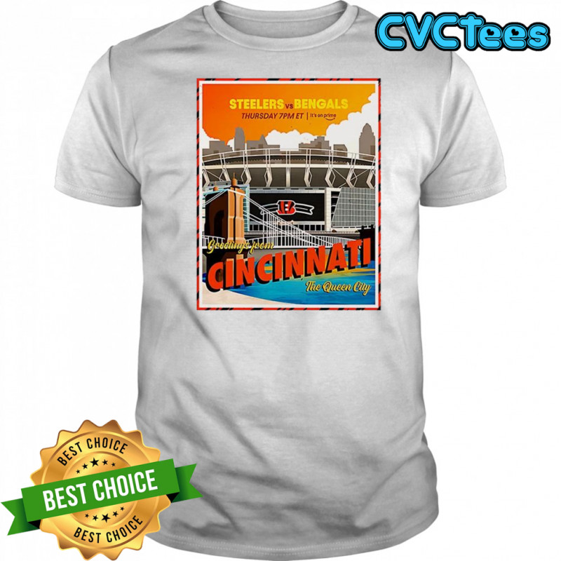Cincinnati Bengals Vs Pittsburgh Steelers NFL The Queen City Gameday 2025 shirt