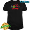 Cincinnati Reds x Grinch Santa Heartbeat Love Logo Merry Christmas Shirt