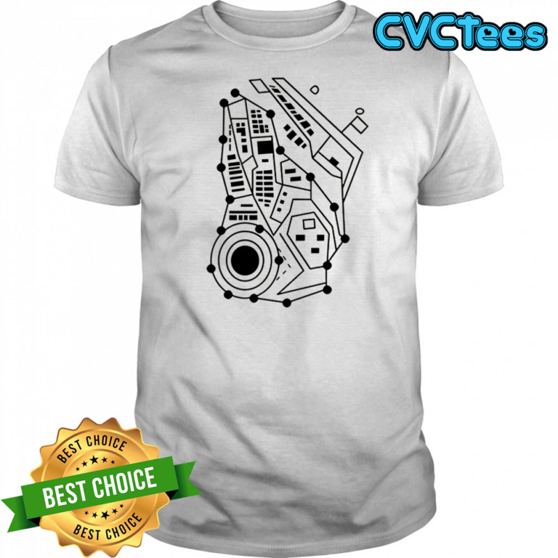 Circuit board pattern design shirt