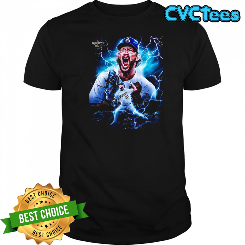 Clayton Kershaw Los Angeles Dodgers World Series 2025 lightning shirt