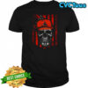 Cleveland Browns NFL Skull American Flag Football Lover T-Shirt