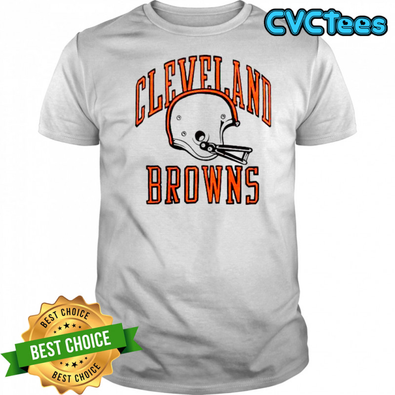 Cleveland Browns White Helmet T-Shirt