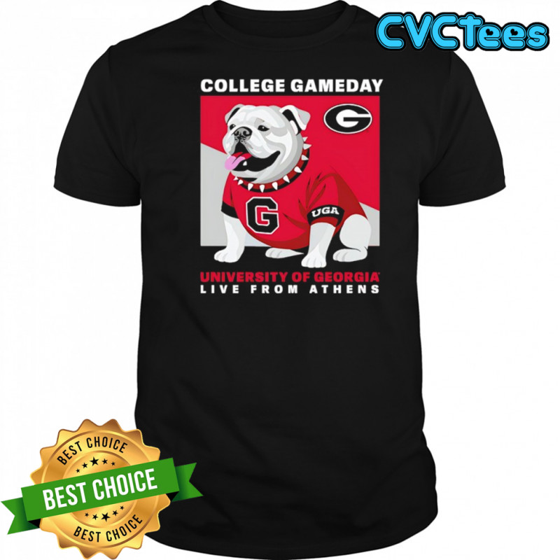 College GameDay Georgia Mascot University live from athens shirt