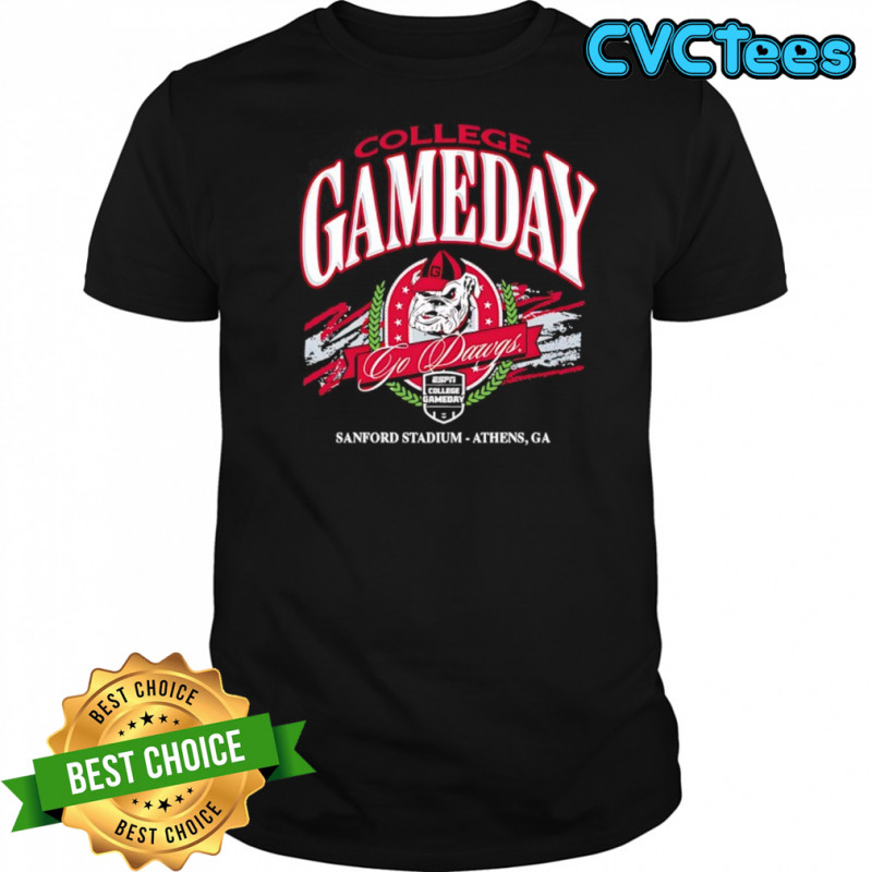 College GameDay Georgia Mascot University Sanford Stadium Athens GA shirt